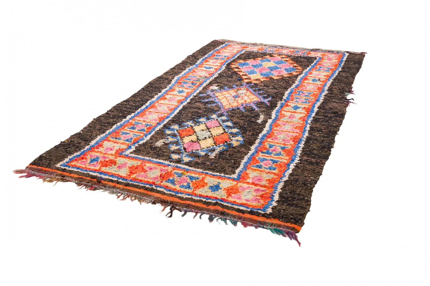 Marokkolainen Kilim matto Boucherouite 160 x 310 cm
