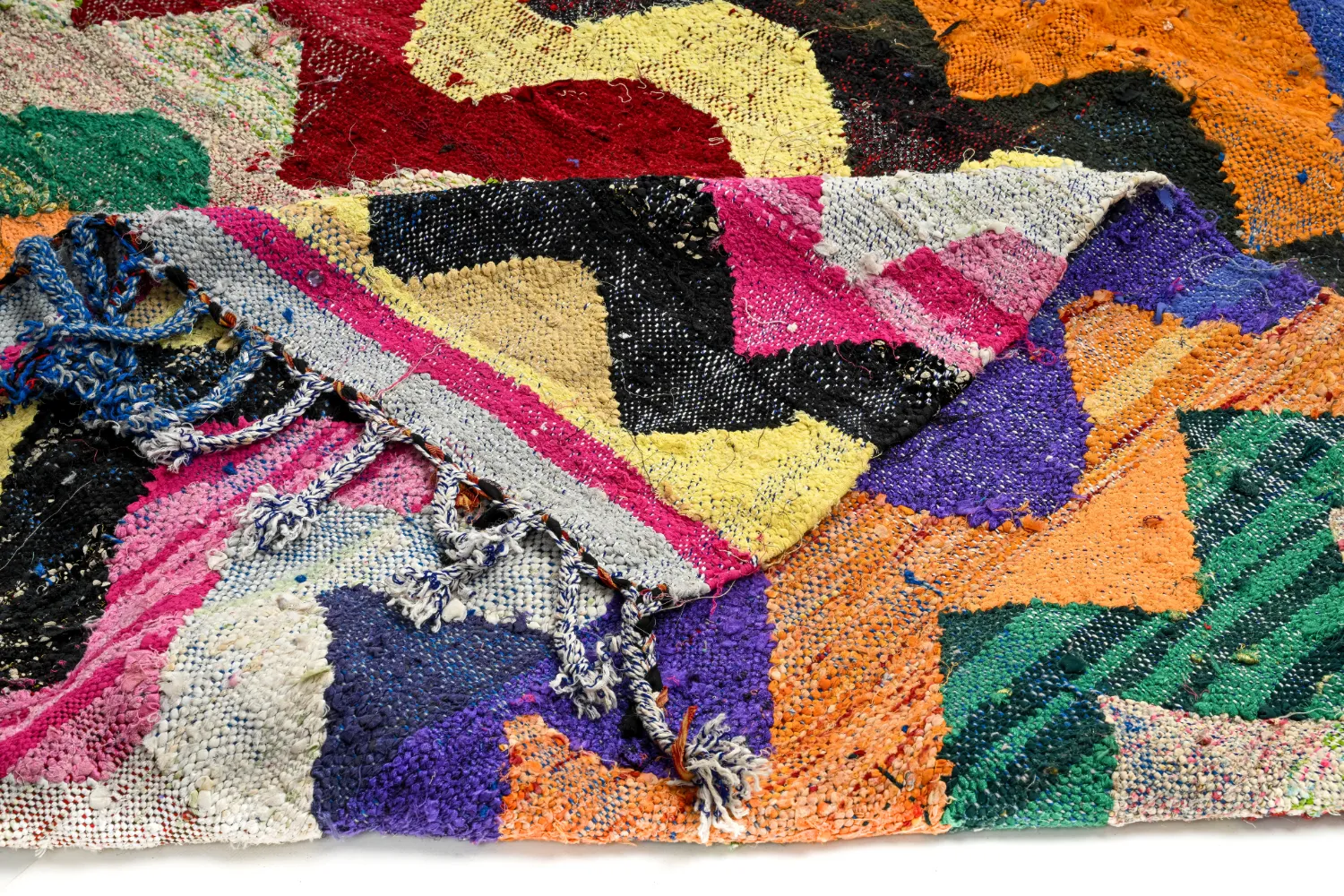 Marokkolainen Kilim matto Boucherouite 150 x 260 cm
