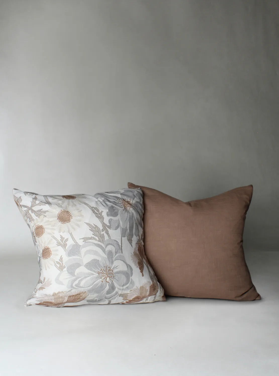 Tyynyliina x 2 - Serena (harmaa/beige)