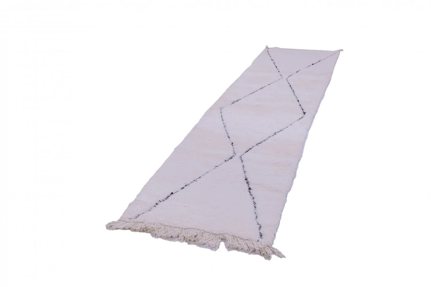 Marokkolainen Kilim matto Beni Ouarain 350 x 90 cm