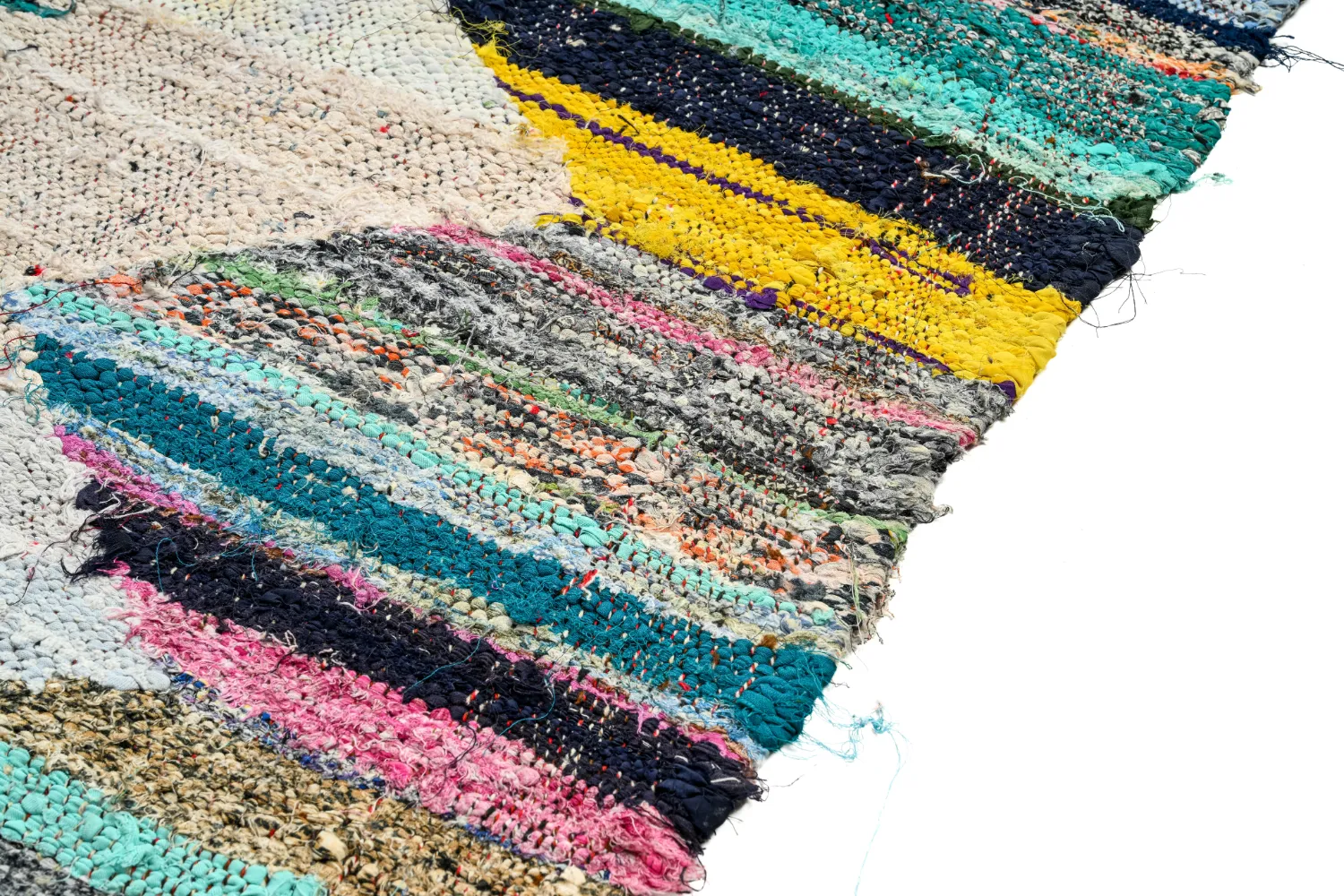 Marokkolainen Kilim matto Boucherouite 120 x 200 cm