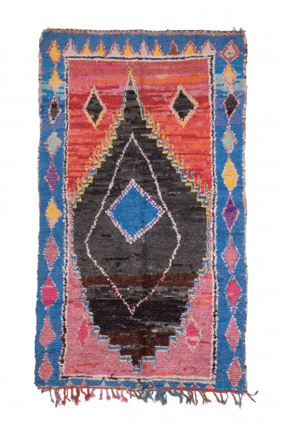 Marokkolainen Kilim matto Boucherouite 275 x 155 cm