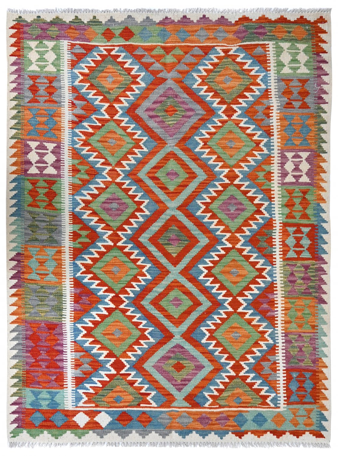 Afganistanin Kilim 195 x 154 cm