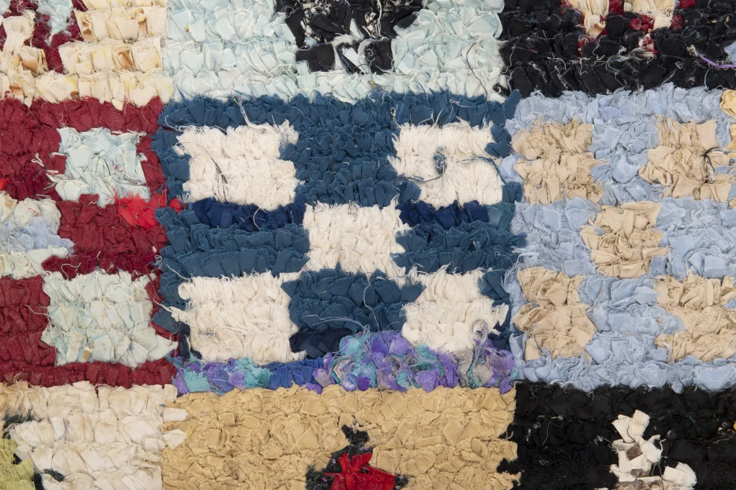 Marokkolainen Kilim matto Boucherouite 250 x 165 cm