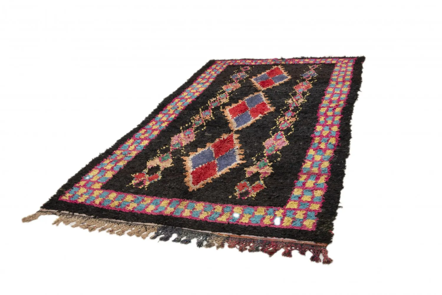 Marokkolainen Kilim matto Boucherouite 315 x 165 cm