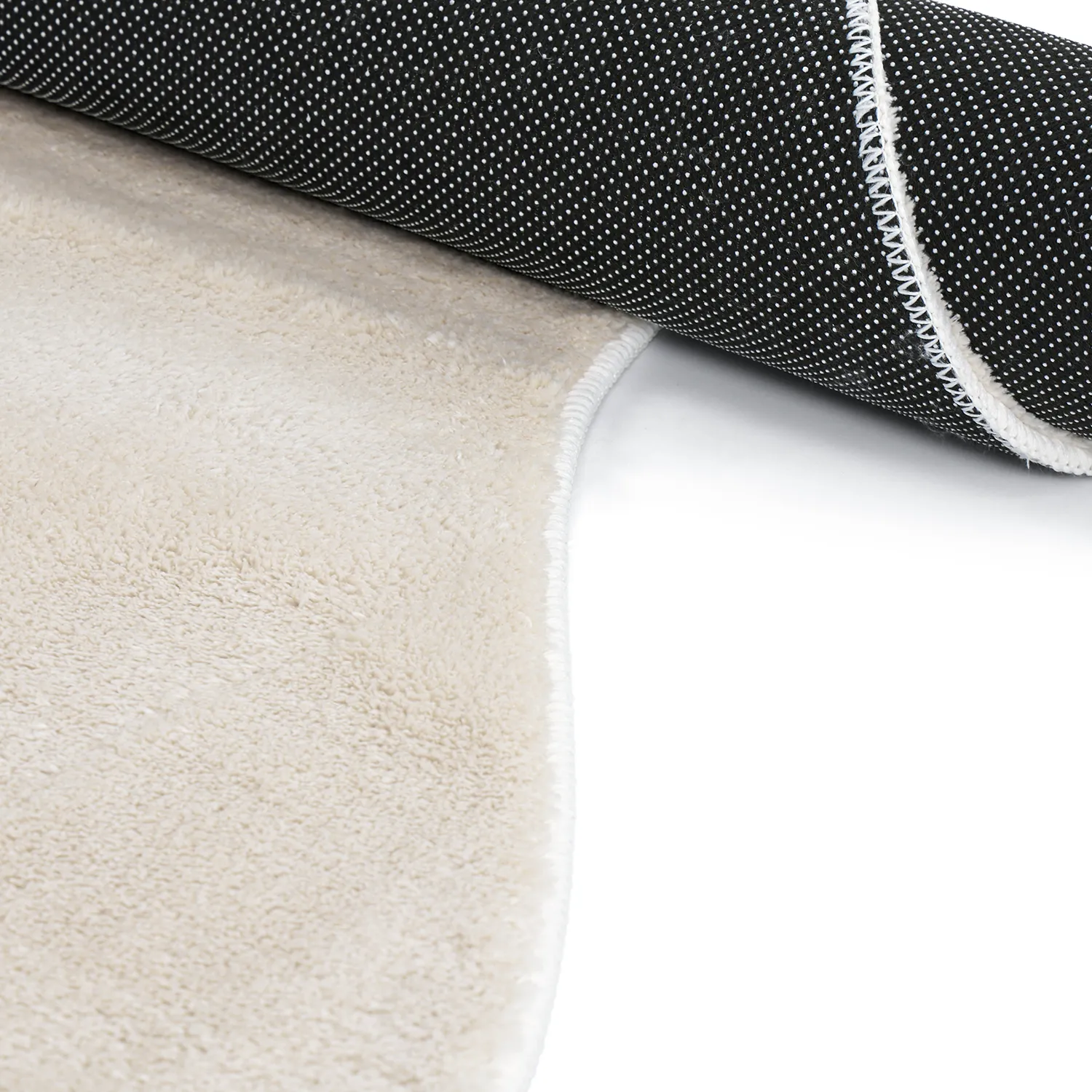 Epäsymmetrinen Aaltokuvioinen Ryijymatto - Aranga Super Soft Fur (beige)
