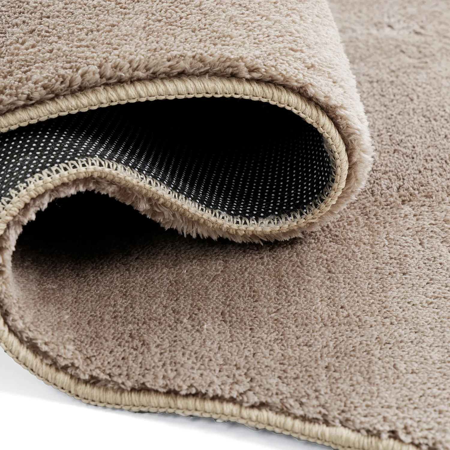 Epäsymmetrinen Aaltokuvioinen Ryijymatto - Aranga Super Soft Fur (ruskea)