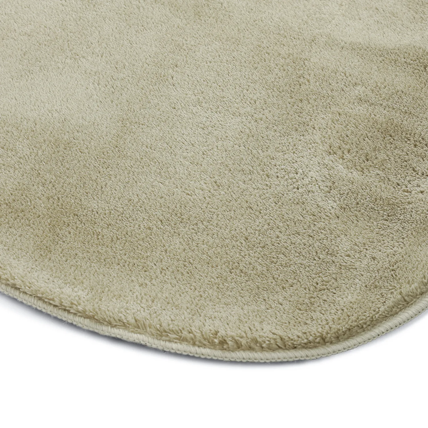 Epäsymmetrinen Aaltokuvioinen Ryijymatto - Aranga Super Soft Fur (vaaleanvihreä)