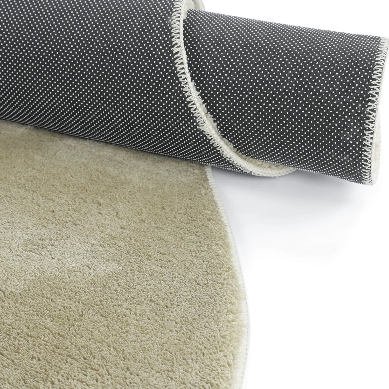 Epäsymmetrinen Aaltokuvioinen Ryijymatto - Aranga Super Soft Fur (vaaleanvihreä)