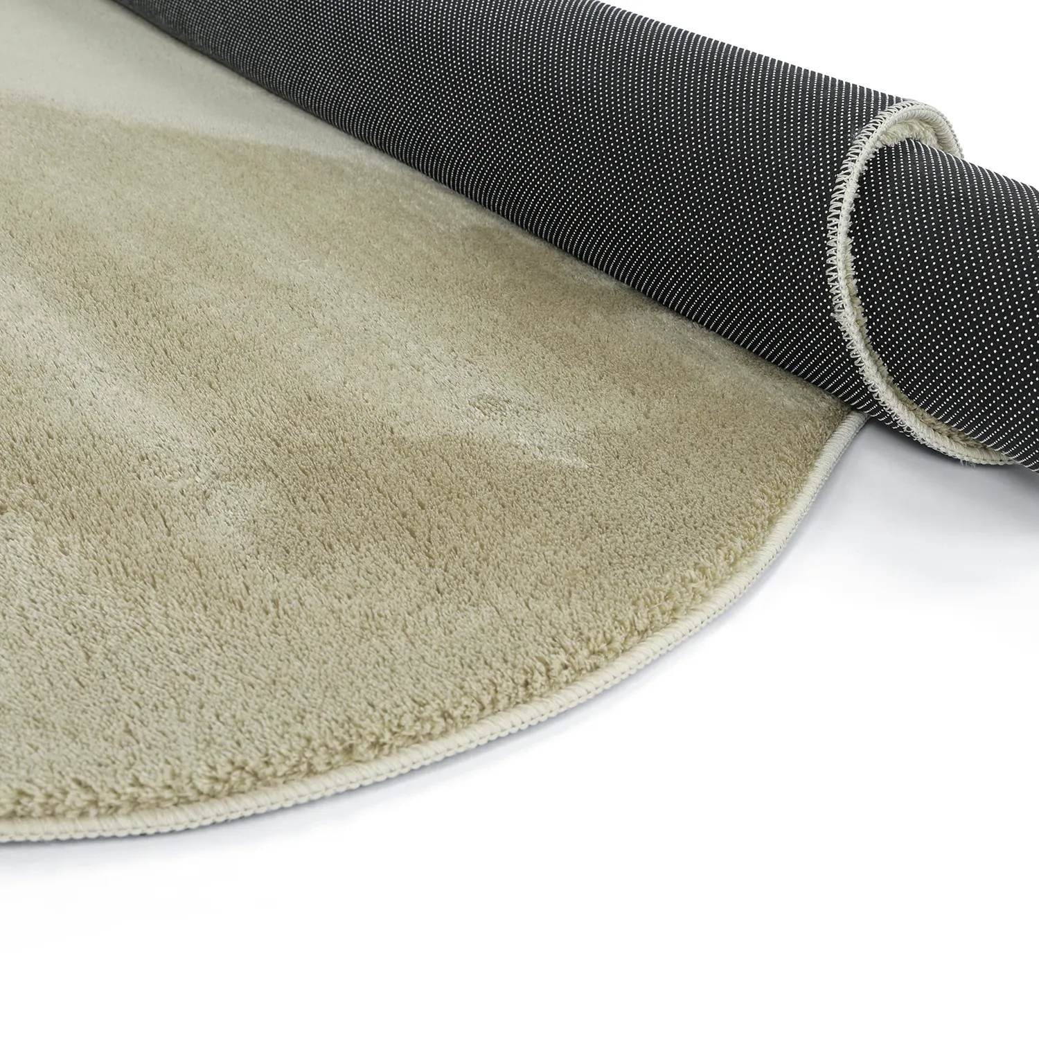 Epäsymmetrinen Aaltokuvioinen Ryijymatto - Aranga Super Soft Fur (vaaleanvihreä)