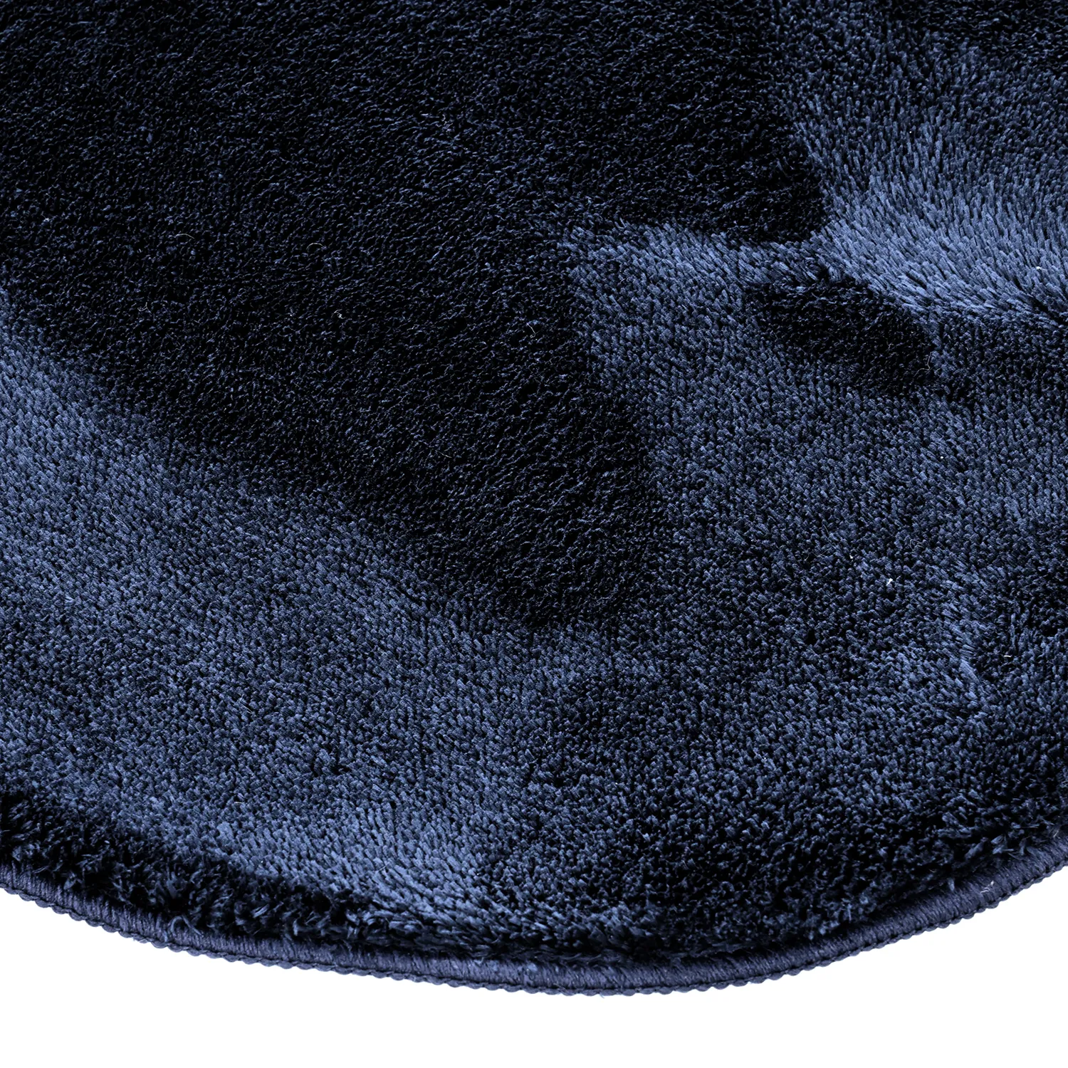 Epäsymmetrinen Aaltokuvioinen Ryijymatto - Aranga Super Soft Fur (tummansininen)