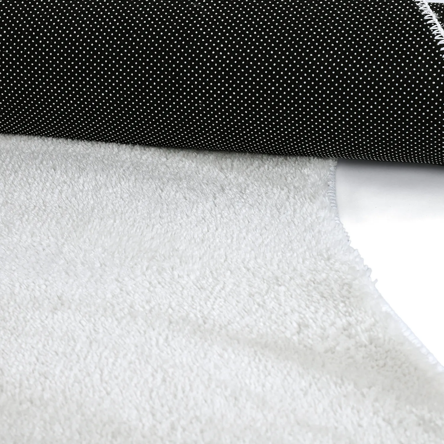 Epäsymmetrinen Aaltokuvioinen Ryijymatto - Aranga Super Soft Fur (valkoinen)