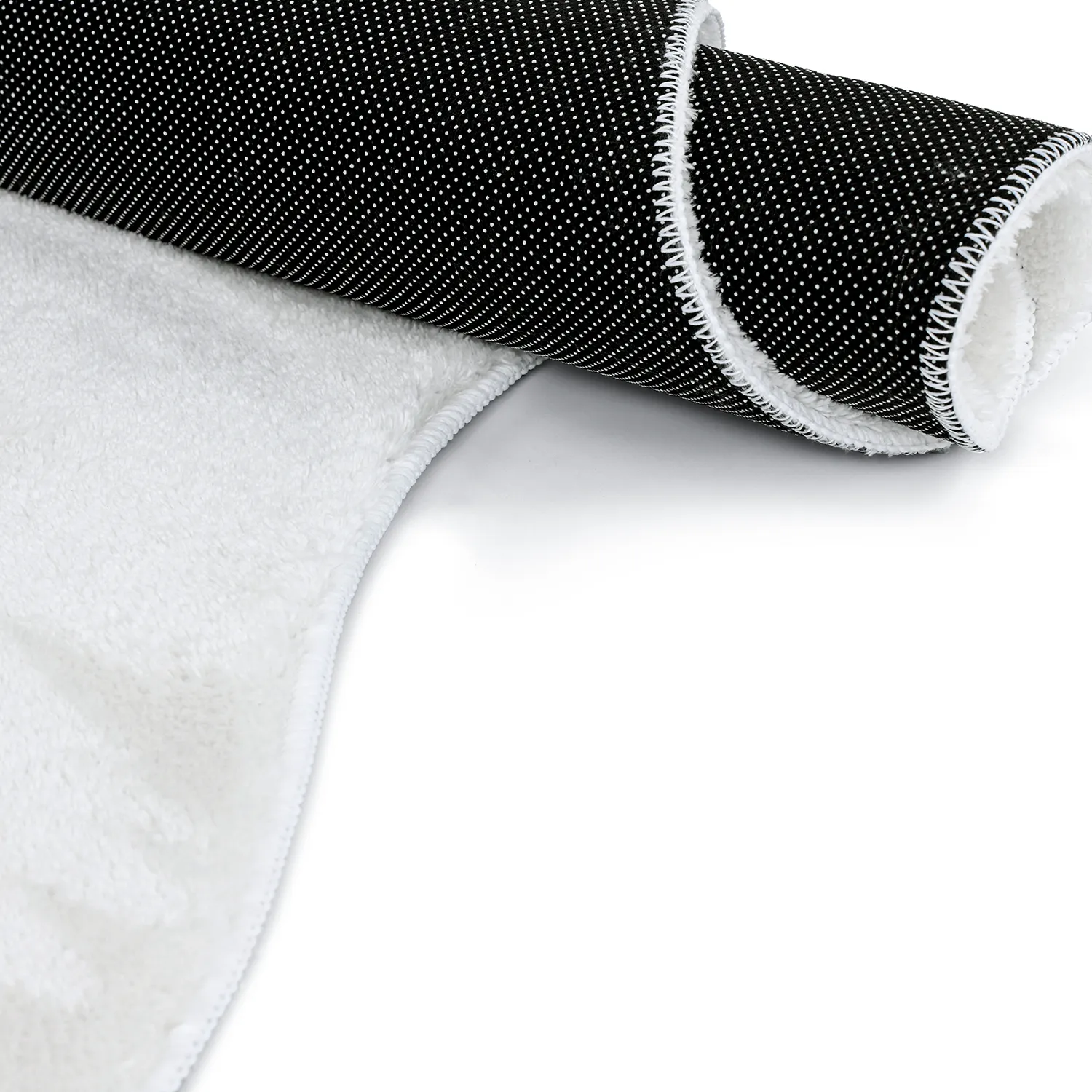 Epäsymmetrinen Aaltokuvioinen Ryijymatto - Aranga Super Soft Fur (valkoinen)