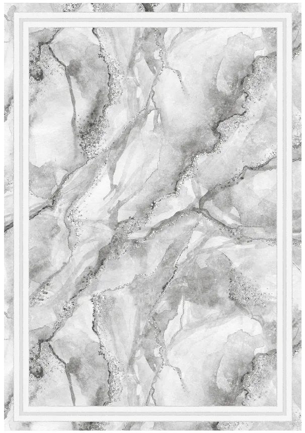 Wilton-matto - Attika (harmaa/valkoinen)