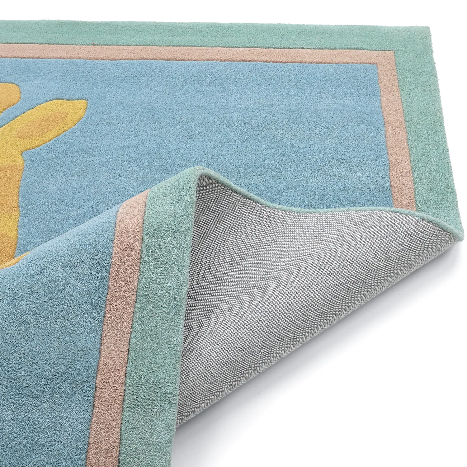 Lastenmatto - Giraffe Hand Tufted Wool Premium (vaaleansininen/multi)
