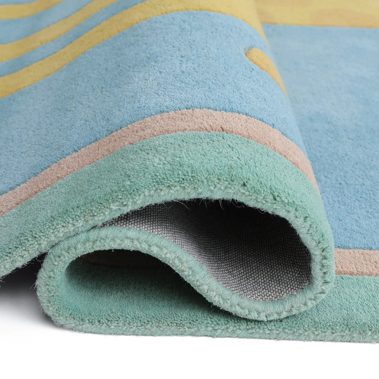 Lastenmatto - Giraffe Hand Tufted Wool Premium (vaaleansininen/multi)