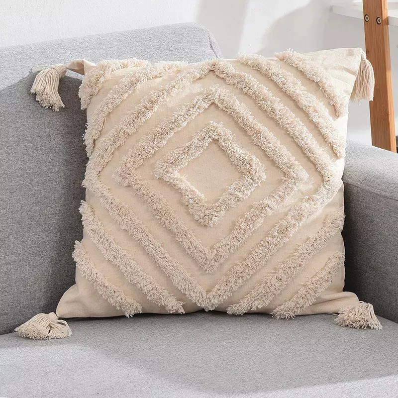 Tyynyliina - Natural Boho 45 x 45 cm (beige)