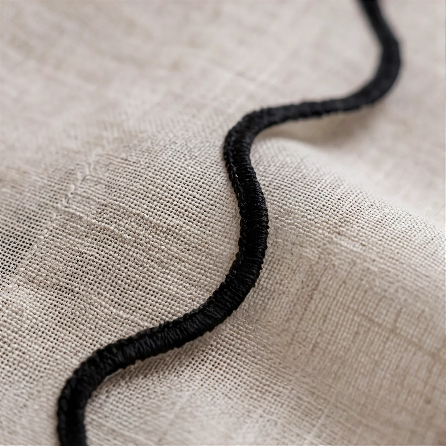 Verhot 2 kpl - Puuvillaverho Yrsa (vaalea beige)
