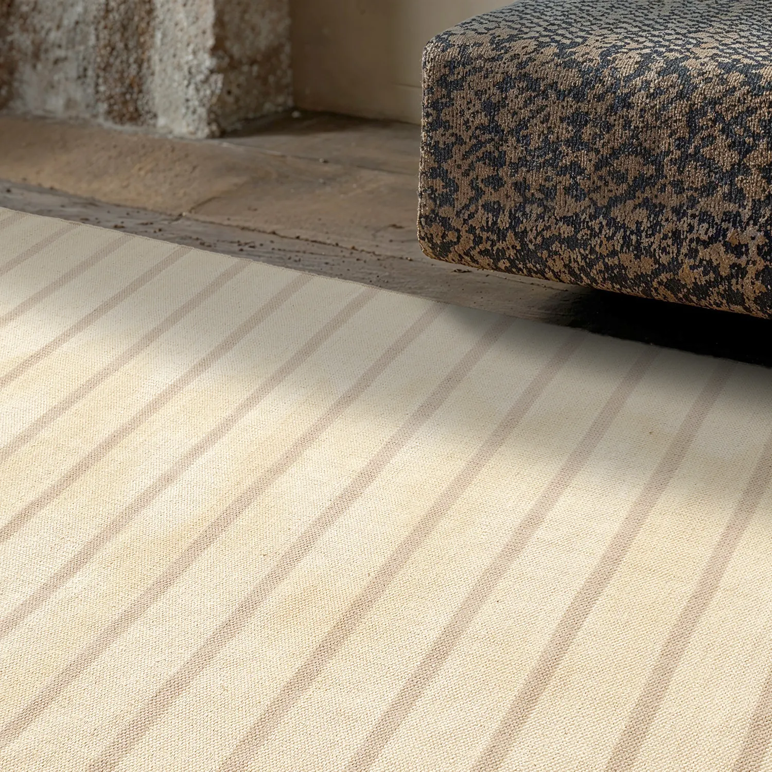 Puuvilla matto - Helle (offwhite/harmaa)
