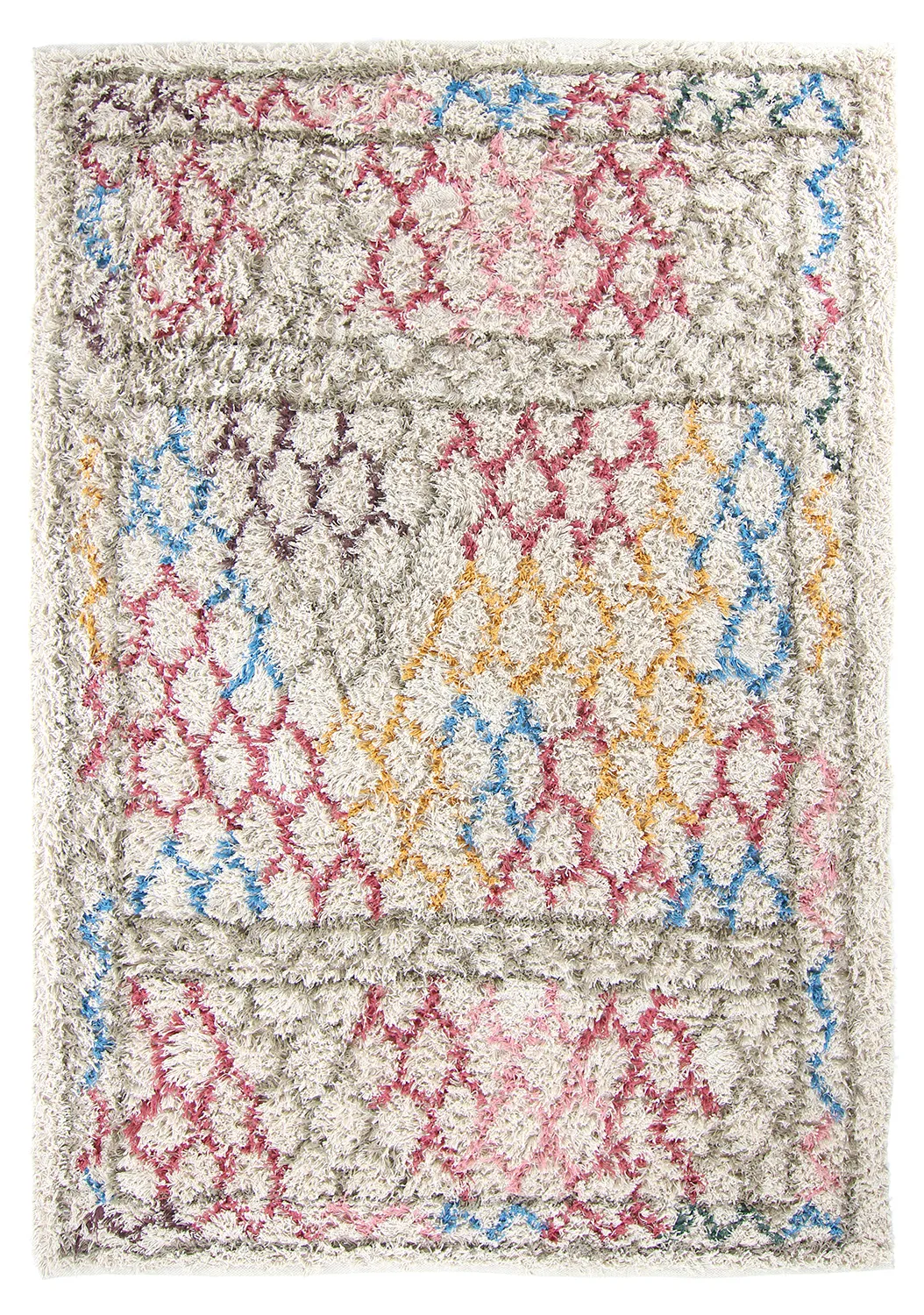 Ryijymatot - Calder Natural Cotton Shaggy (multi)