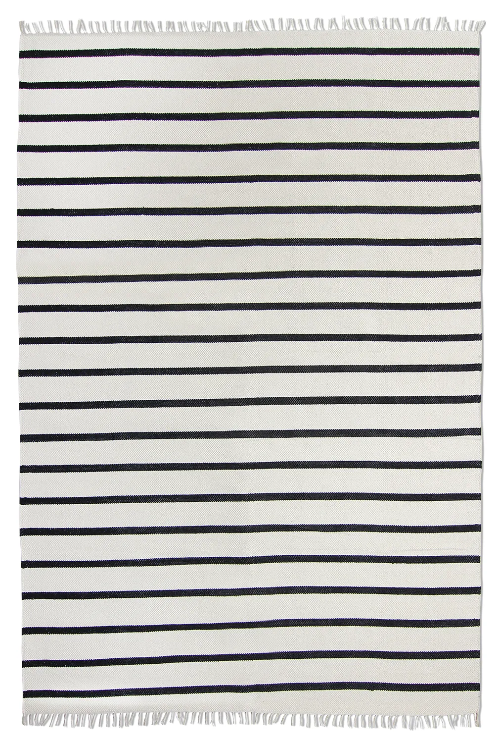 Puuvilla matto - Helle (offwhite/musta)