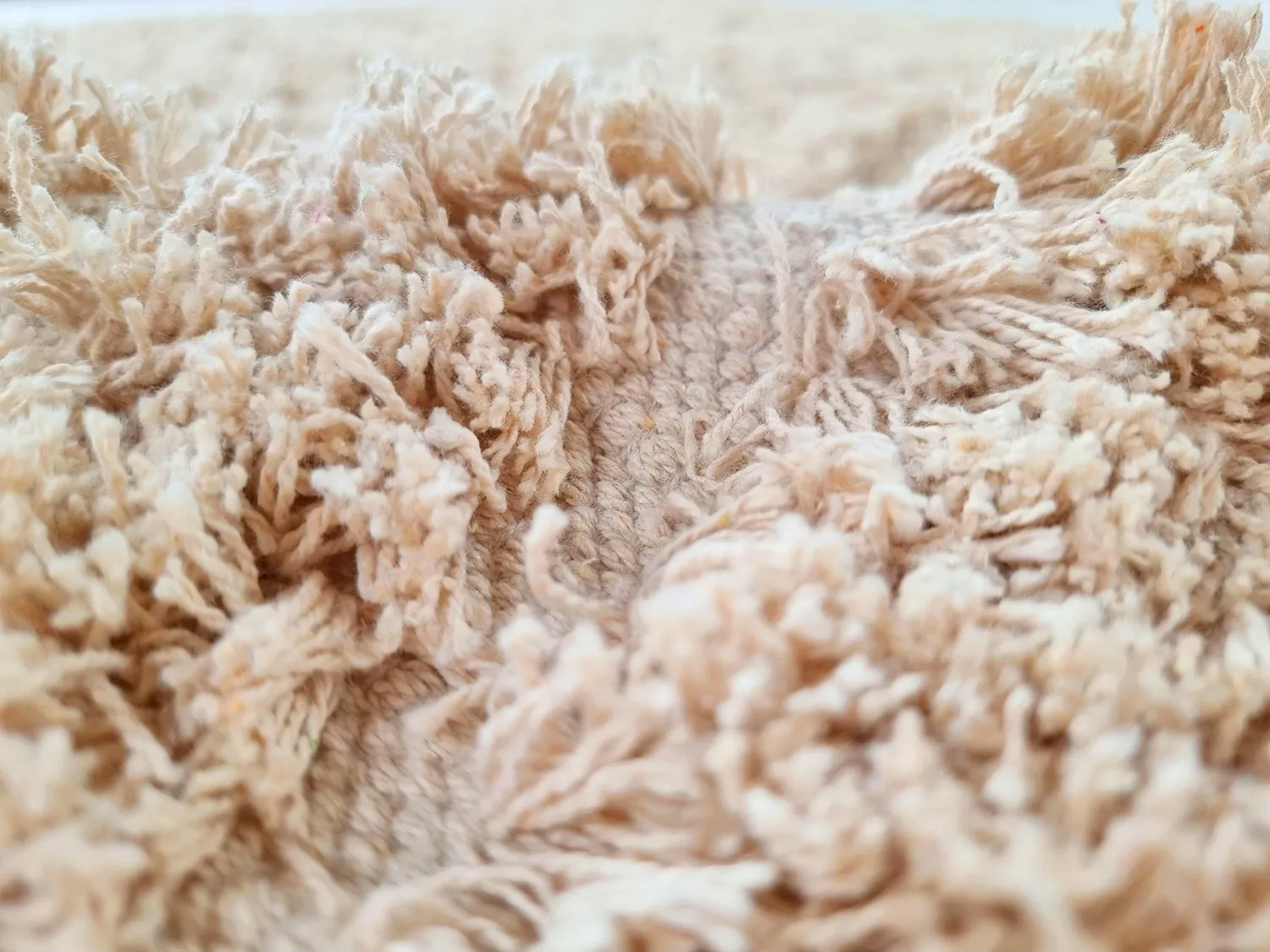 Ryijymatot - Indra Natural Cotton Shaggy (beige)