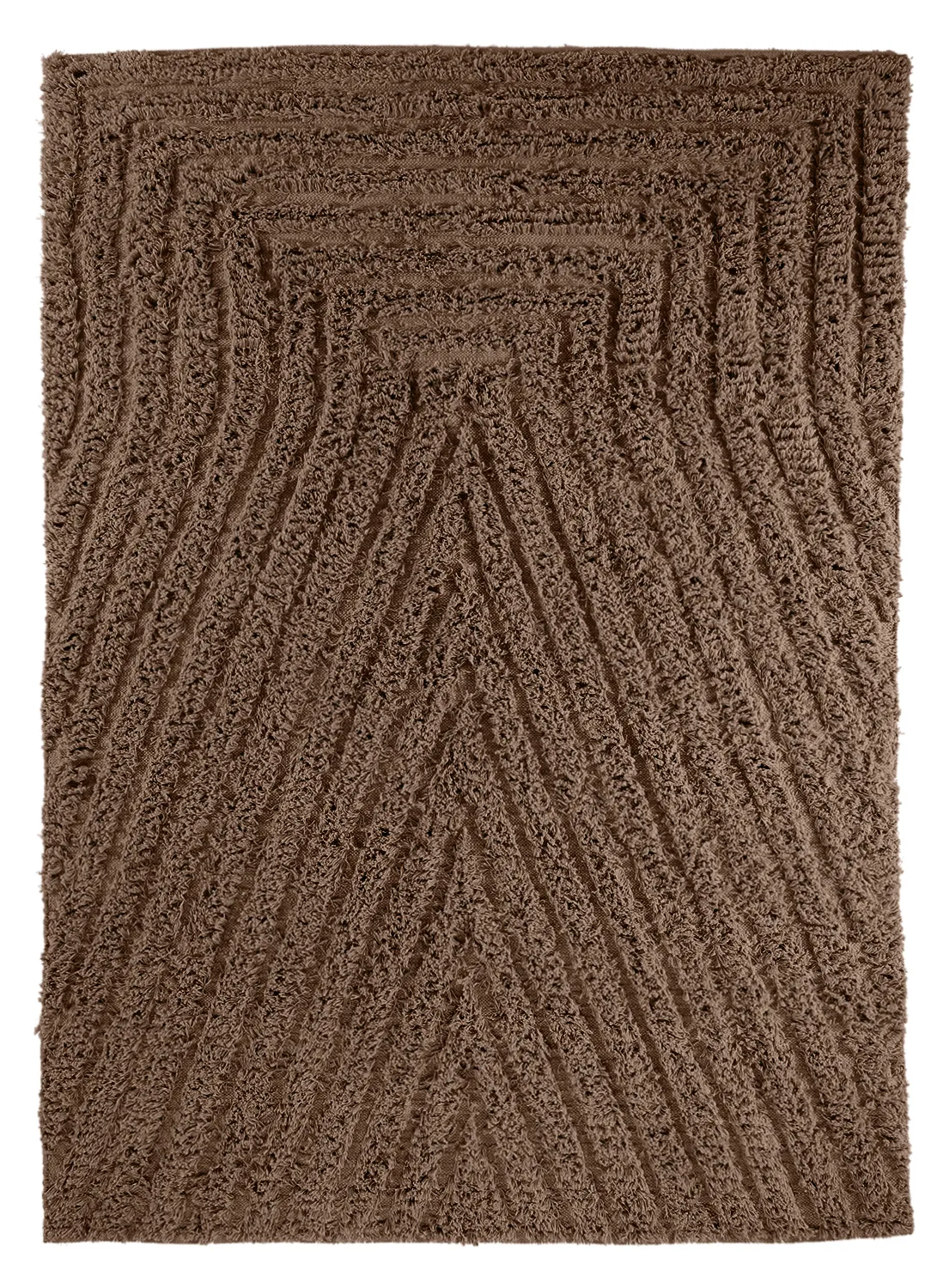 Ryijymatot - Kendra Natural Cotton Shaggy (ruskea)