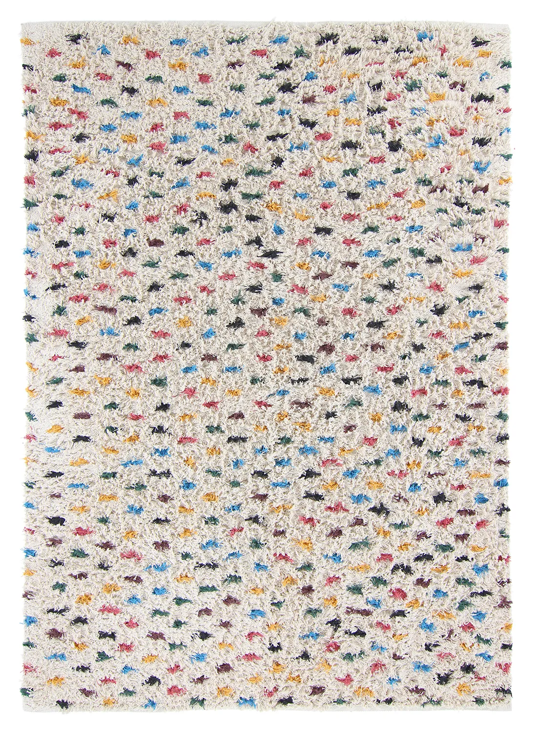 Ryijymatot - Litton Natural Cotton Shaggy (beige/multi)