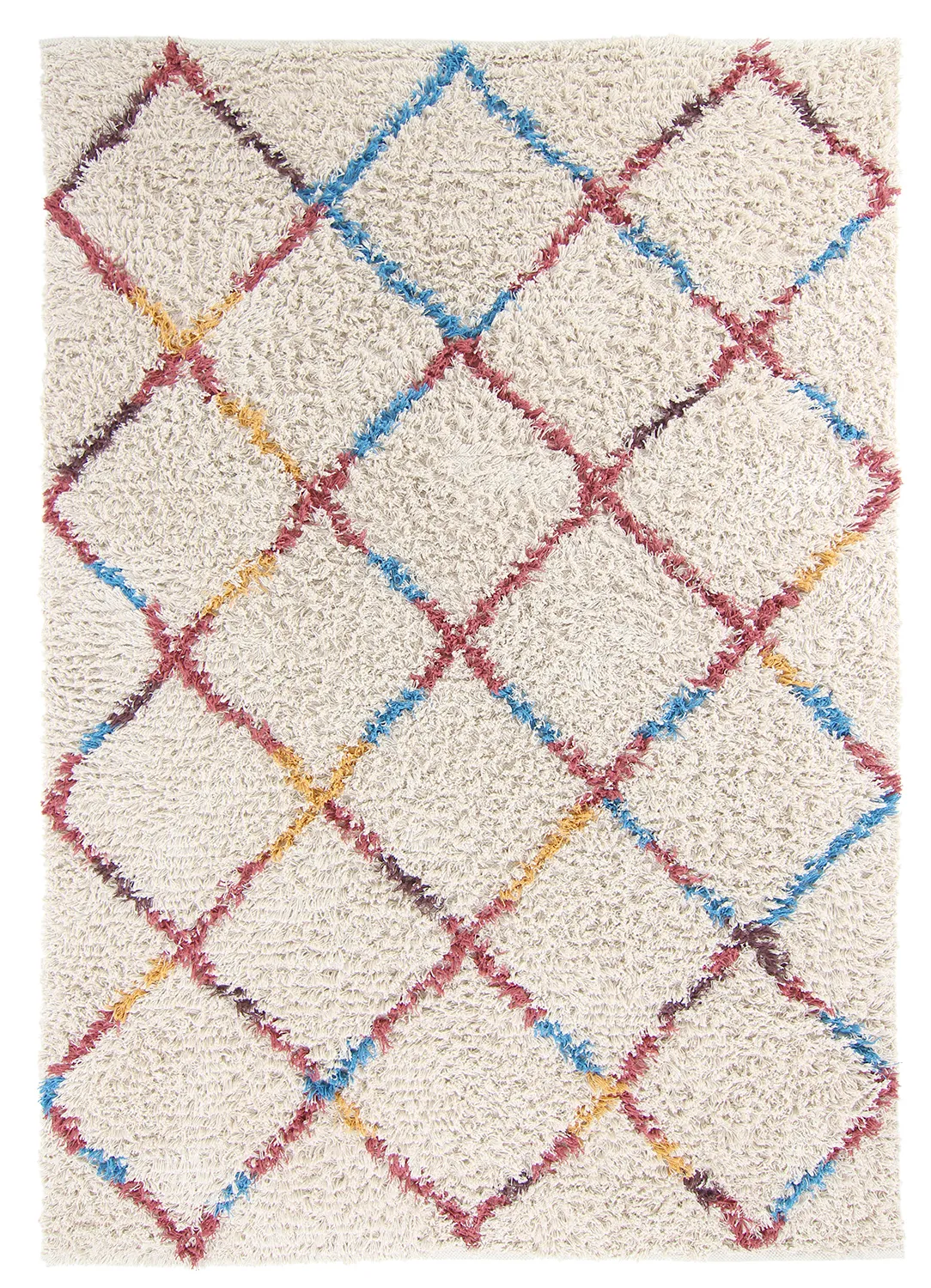 Ryijymatot - Maeron Natural Cotton Shaggy (multi)