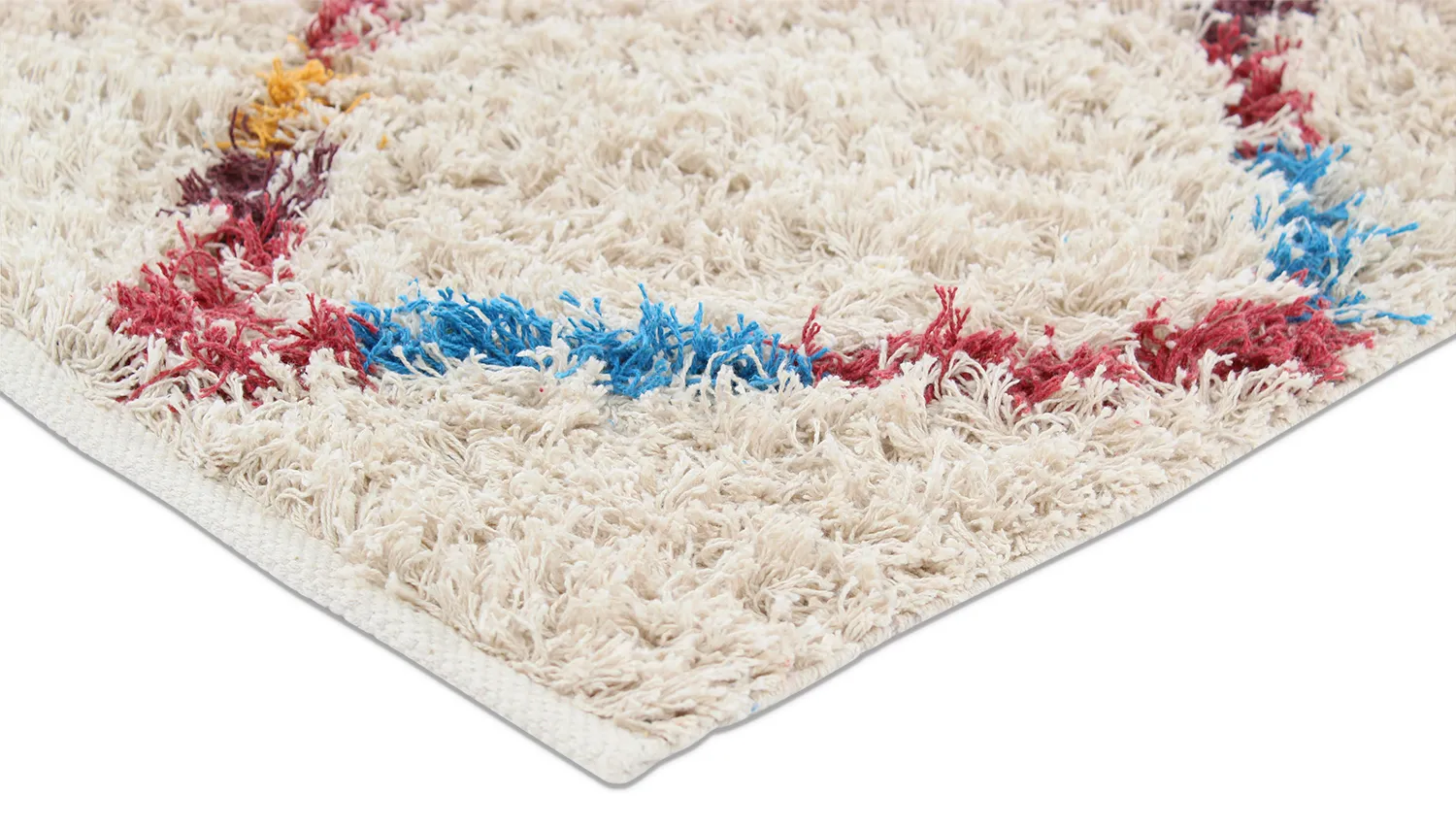 Ryijymatot - Maeron Natural Cotton Shaggy (multi)