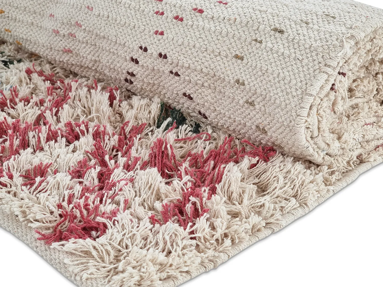 Ryijymatot - Maloney Natural Cotton Shaggy (multi)