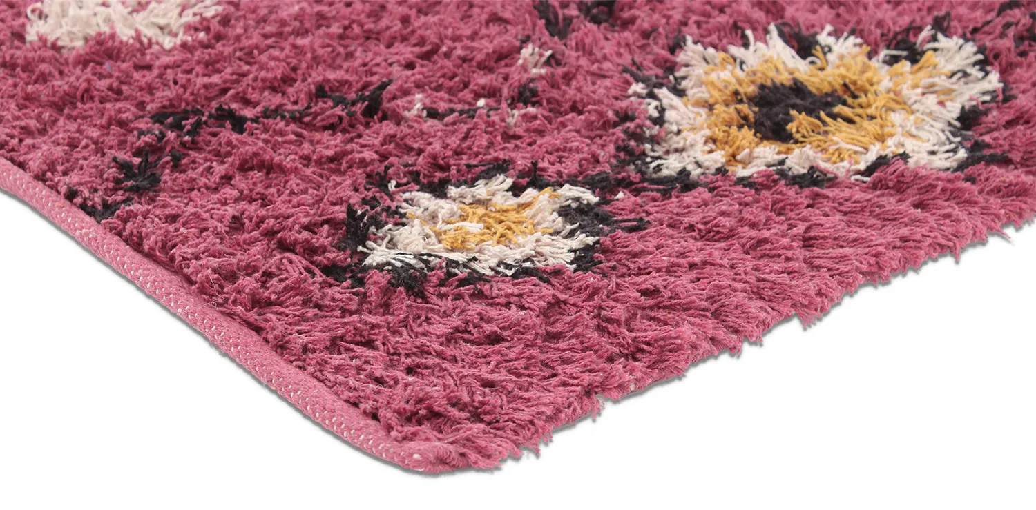 Ryijymatot - Nyle Natural Cotton Shaggy (vaaleanpunainen/multi)