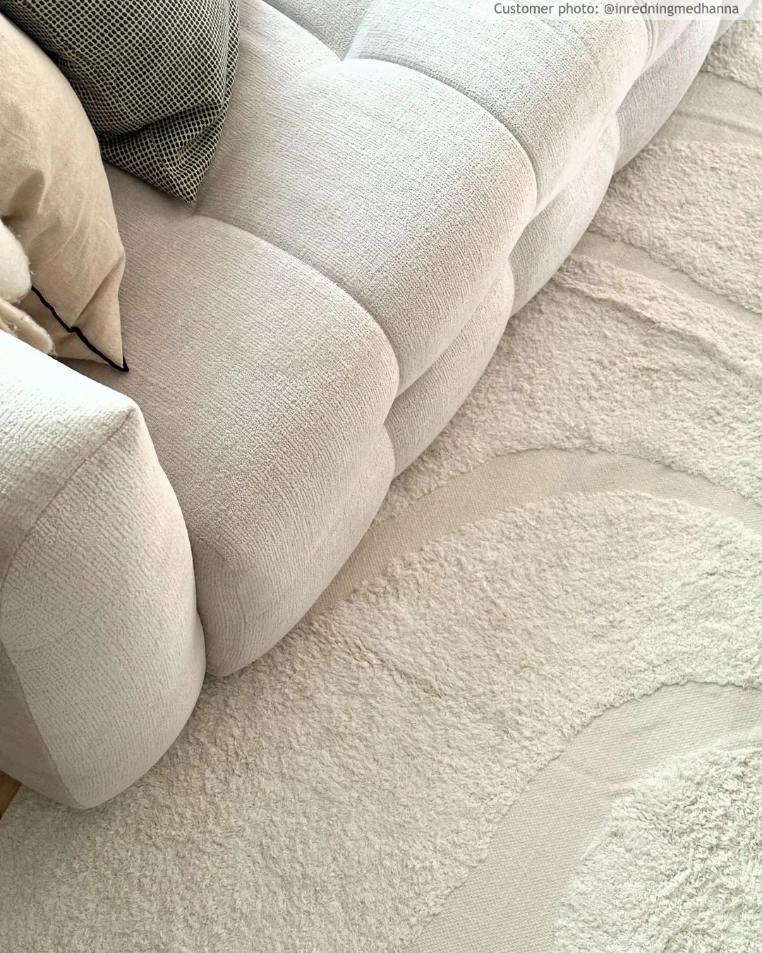 Ryijymatot - Bonnie Natural Cotton Shaggy (offwhite)