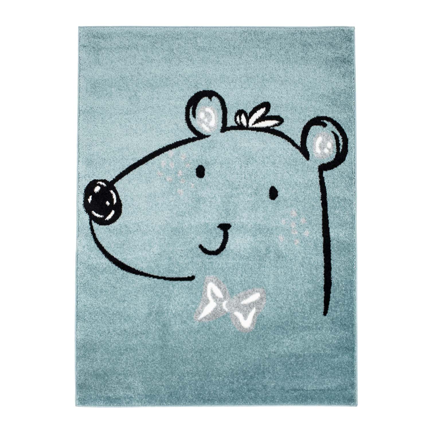 Matto lastenhuoneeseen LASTENMATTO pojan tyttö eläin Bubble Bear sininen karhu