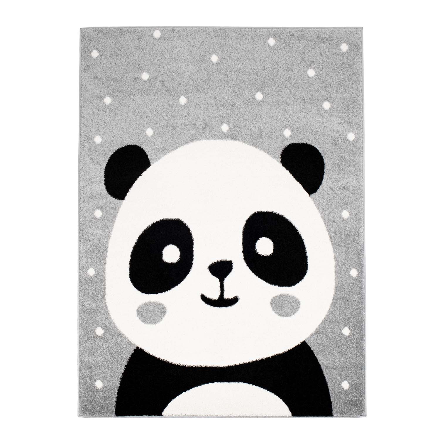 Matto lastenhuoneeseen LASTENMATTO pojan tyttö eläin Bubble Panda harmaa Panda