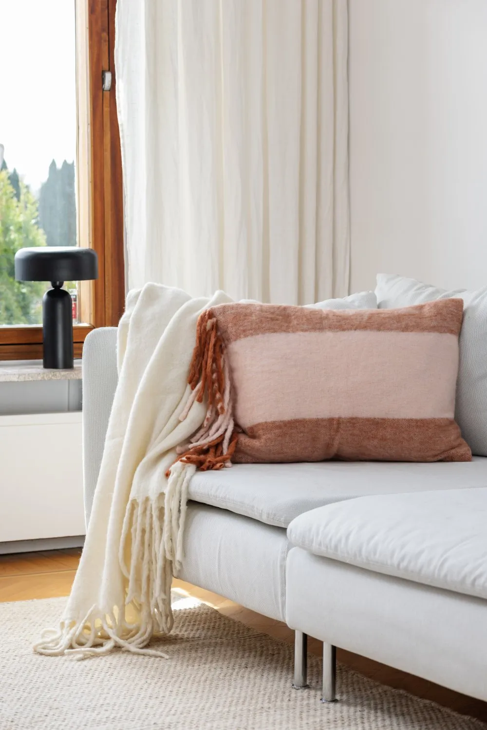 Tyynynpäällinen villasekoite - Carol (vaaleanvihreä)