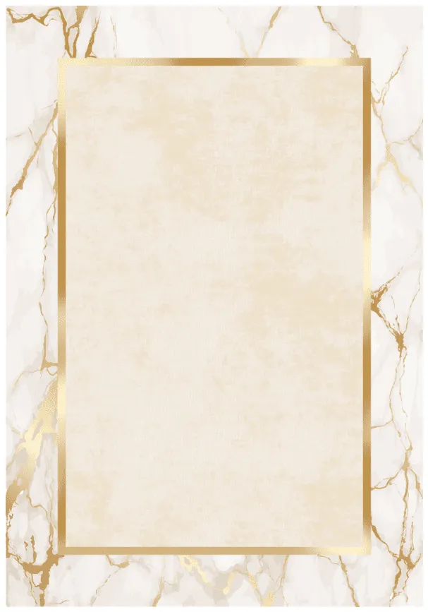 Wilton-matto - Cerasia (beige/valkoinen/kulta)
