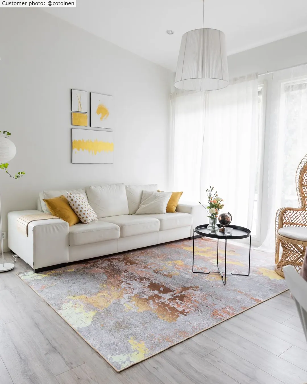 Wilton-matto - Elena (beige/kulta)