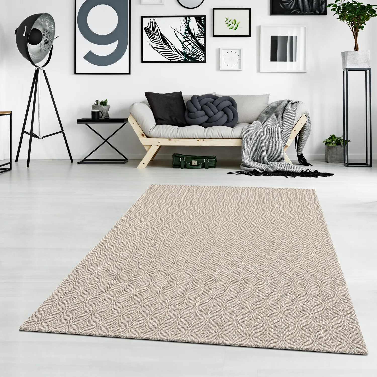 Wilton-matto - Hvitanes (beige)
