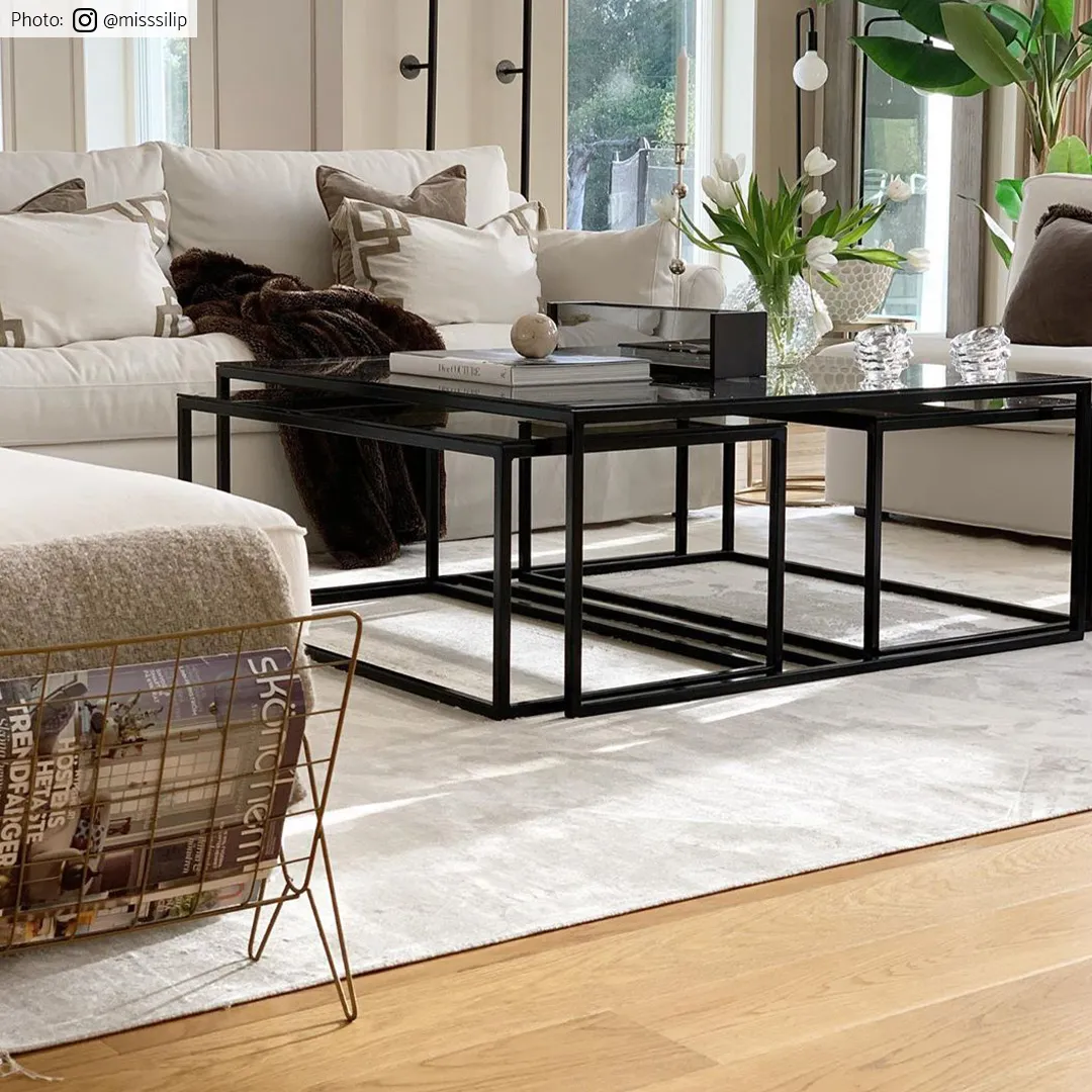 Wilton-matto - Art Silk (vaaleanharmaa/beige)