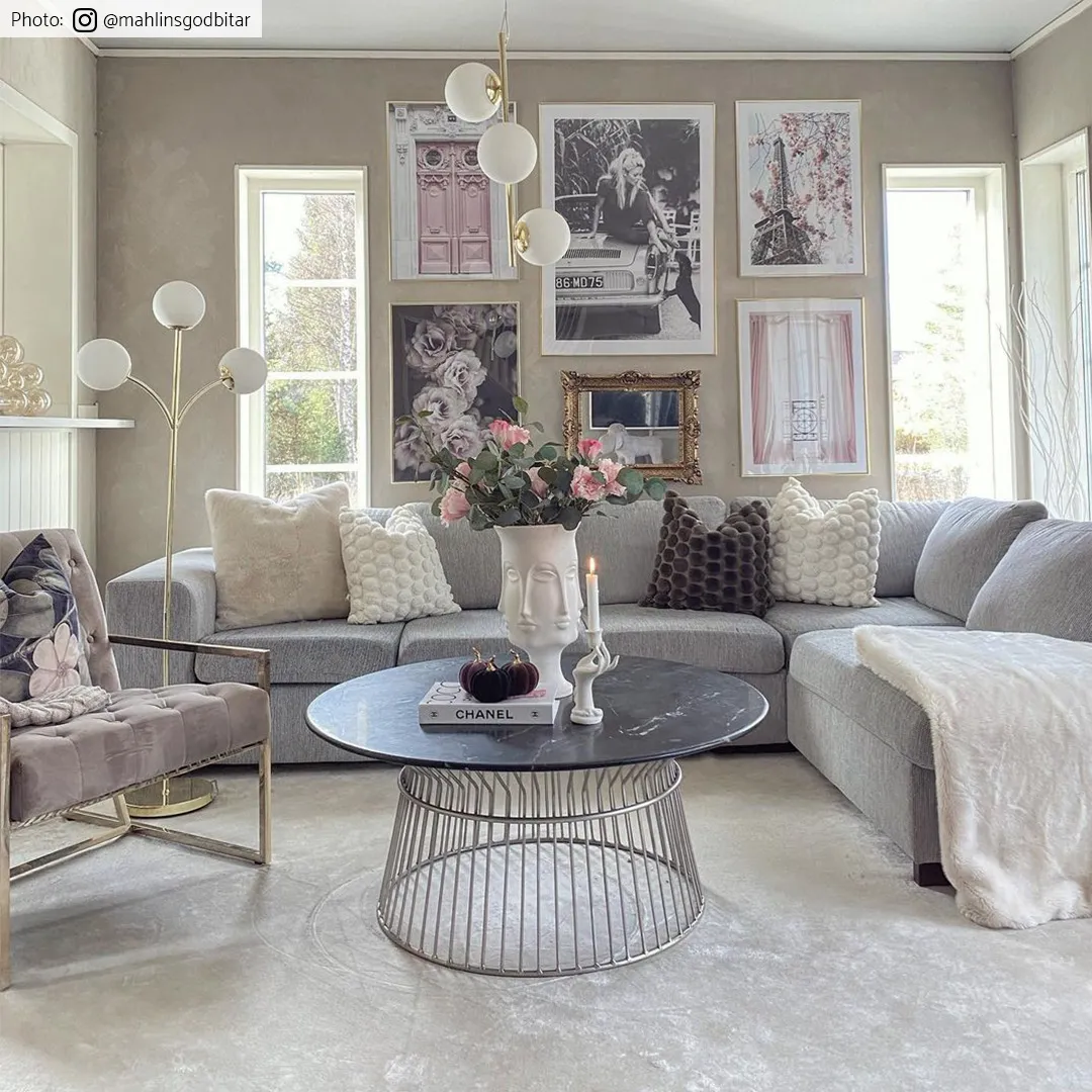 Wilton-matto - Art Silk (vaaleanharmaa/beige)