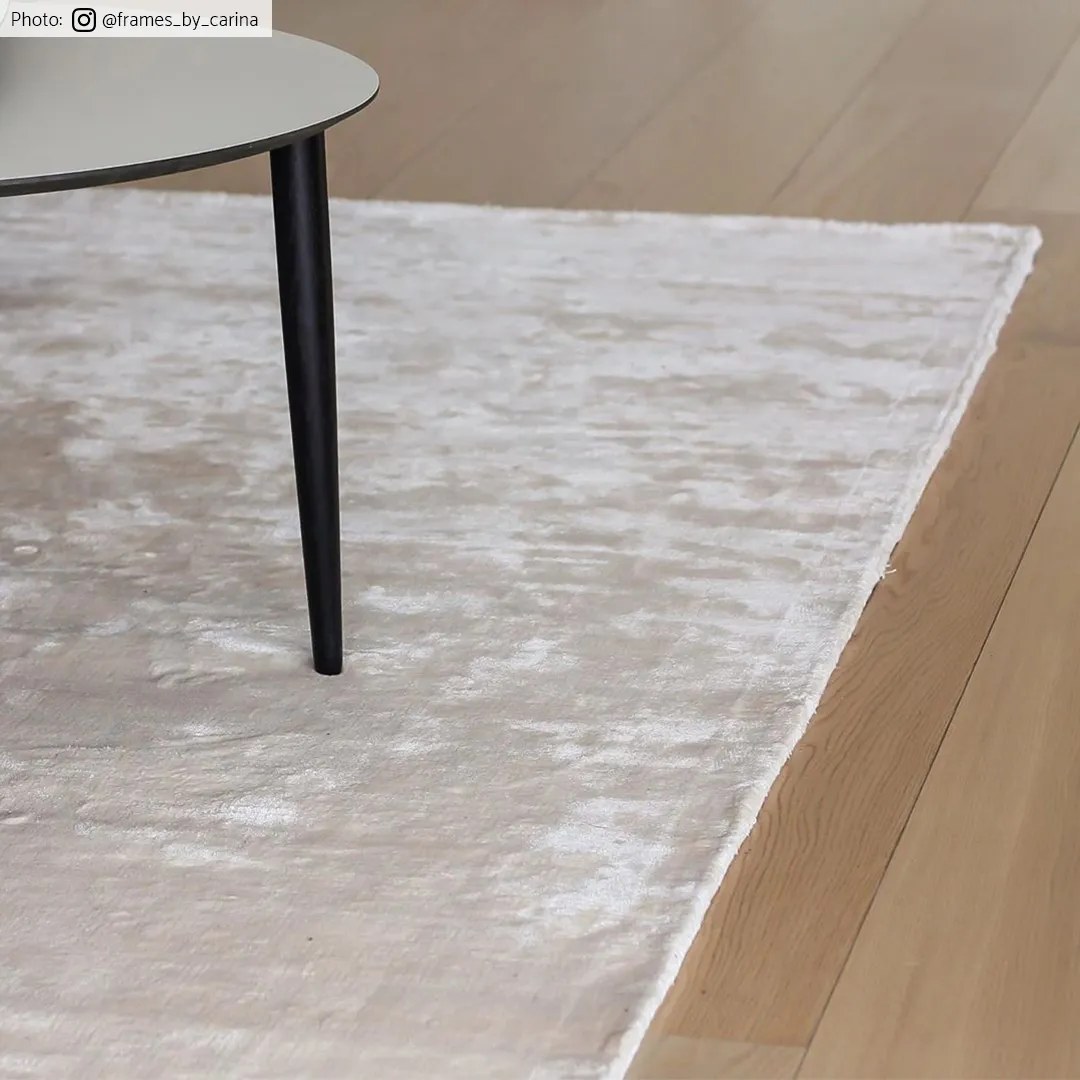 Pyöreä matto - Jodhpur Special Luxury Edition Viskoosi (vaaleanbeige)