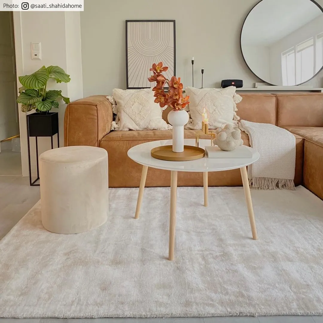 Viskoosi-matto - Jodhpur Special Luxury Edition (vaaleanbeige)