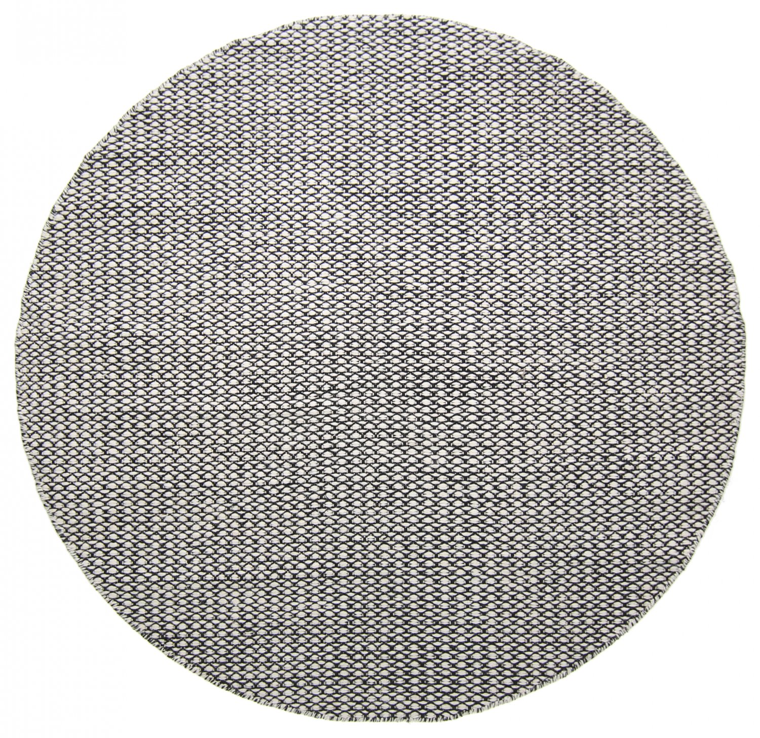 Pyöreä matot - Delly (musta/valkoinen)