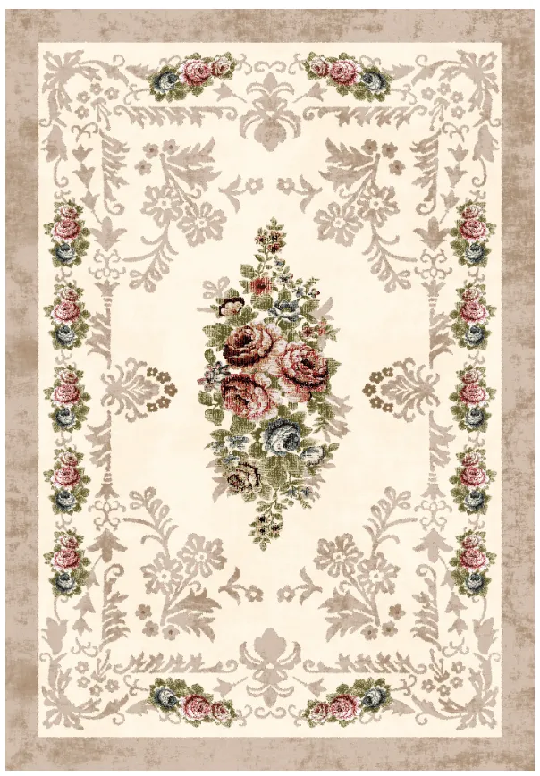 Wilton-matto - Delpha (beige/multi)