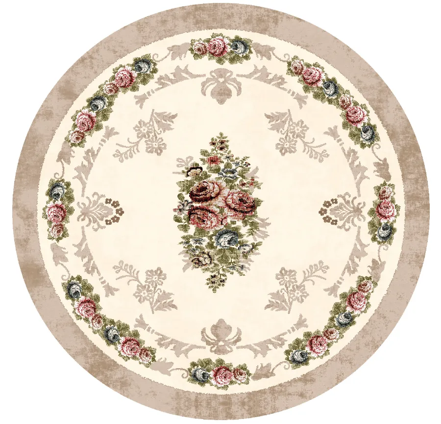 Pyöreät matot - Delpha (beige/multi)