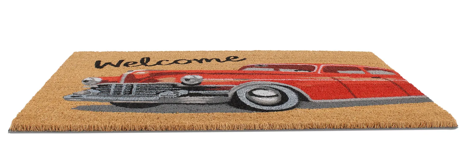 Oven matto - Car (punainen)