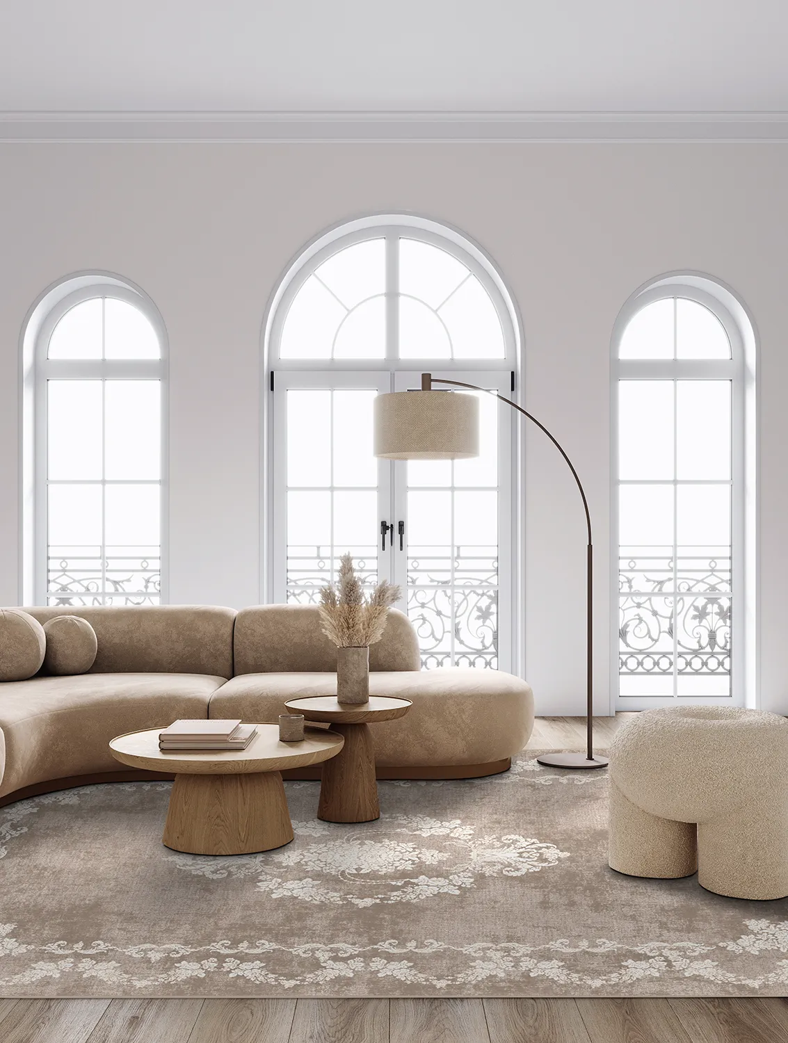 Wilton-matto - Taknis (taupe)