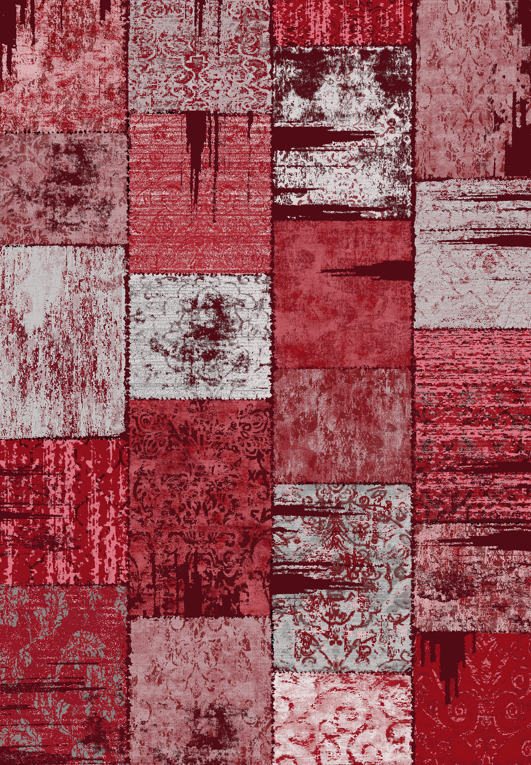 Wilton-matto - Ephesus (punainen)