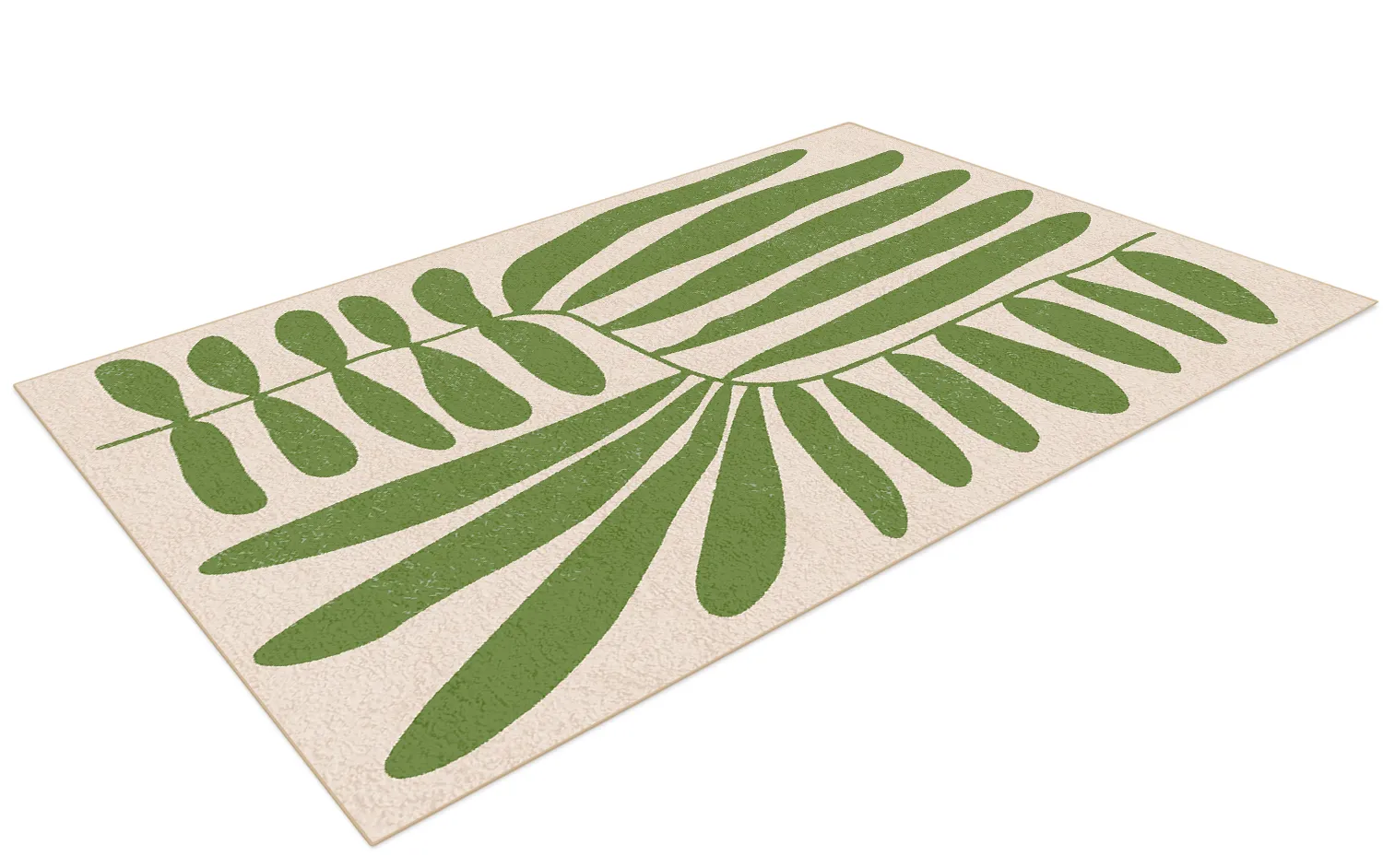 Wilton-matto - Romilly (beige/vihreä)